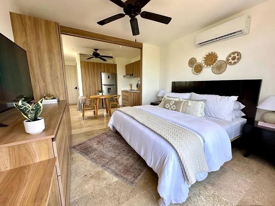 Cozy Studio With Balcony And Rooftop Pool In Tulum